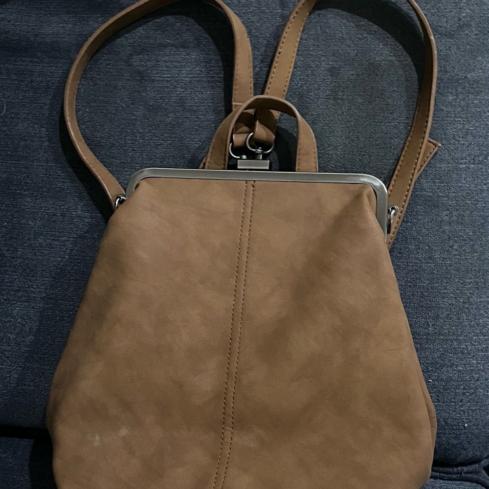 Joy Susan Phyllis Nubuck Frame Convertible Purse/Bag